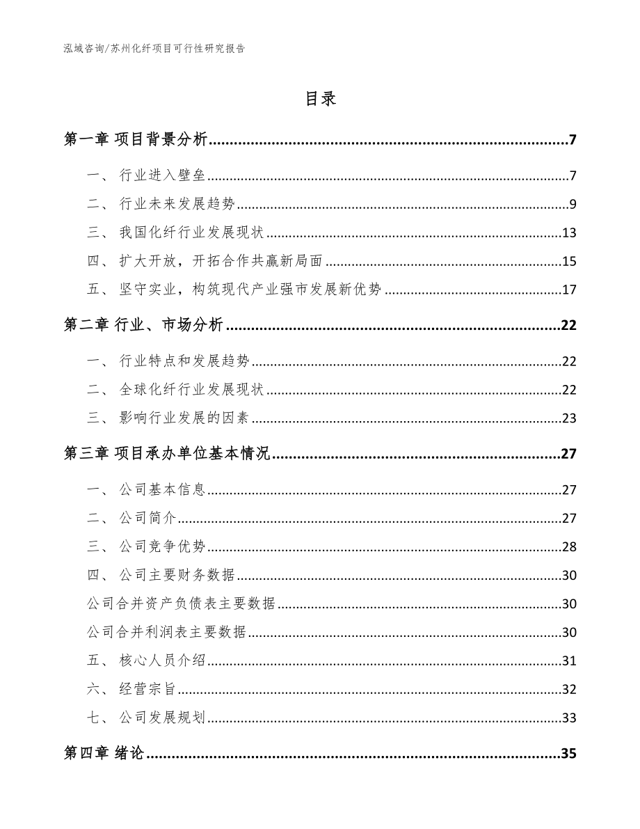 苏州化纤项目可行性研究报告_第1页