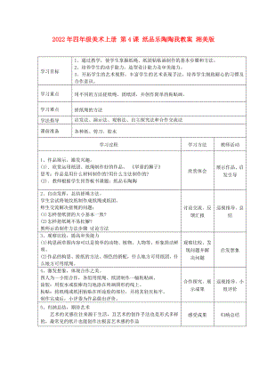 2022年四年級美術(shù)上冊 第4課 紙品樂陶陶我教案 湘美版