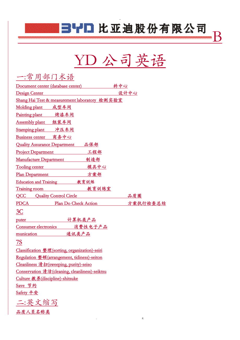 工厂常用英语缩写_第1页