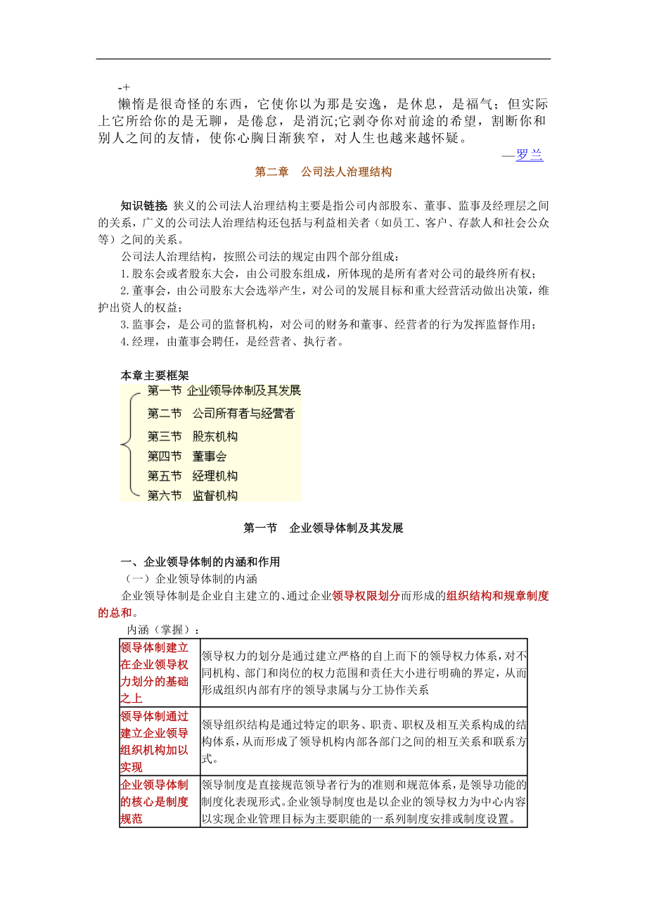 mnsftj中级经济师考试工商管理专业知识学习讲义第二章_第1页