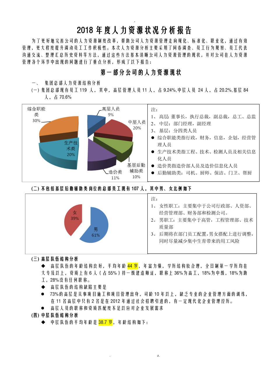 2018年度人力资源状况分析实施报告_第1页