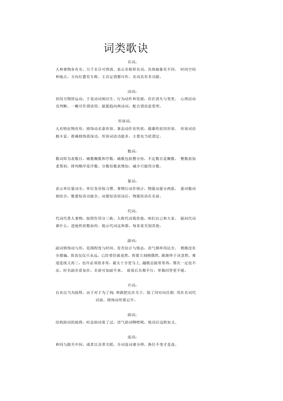 初中语文教与学歌诀大全_第1页