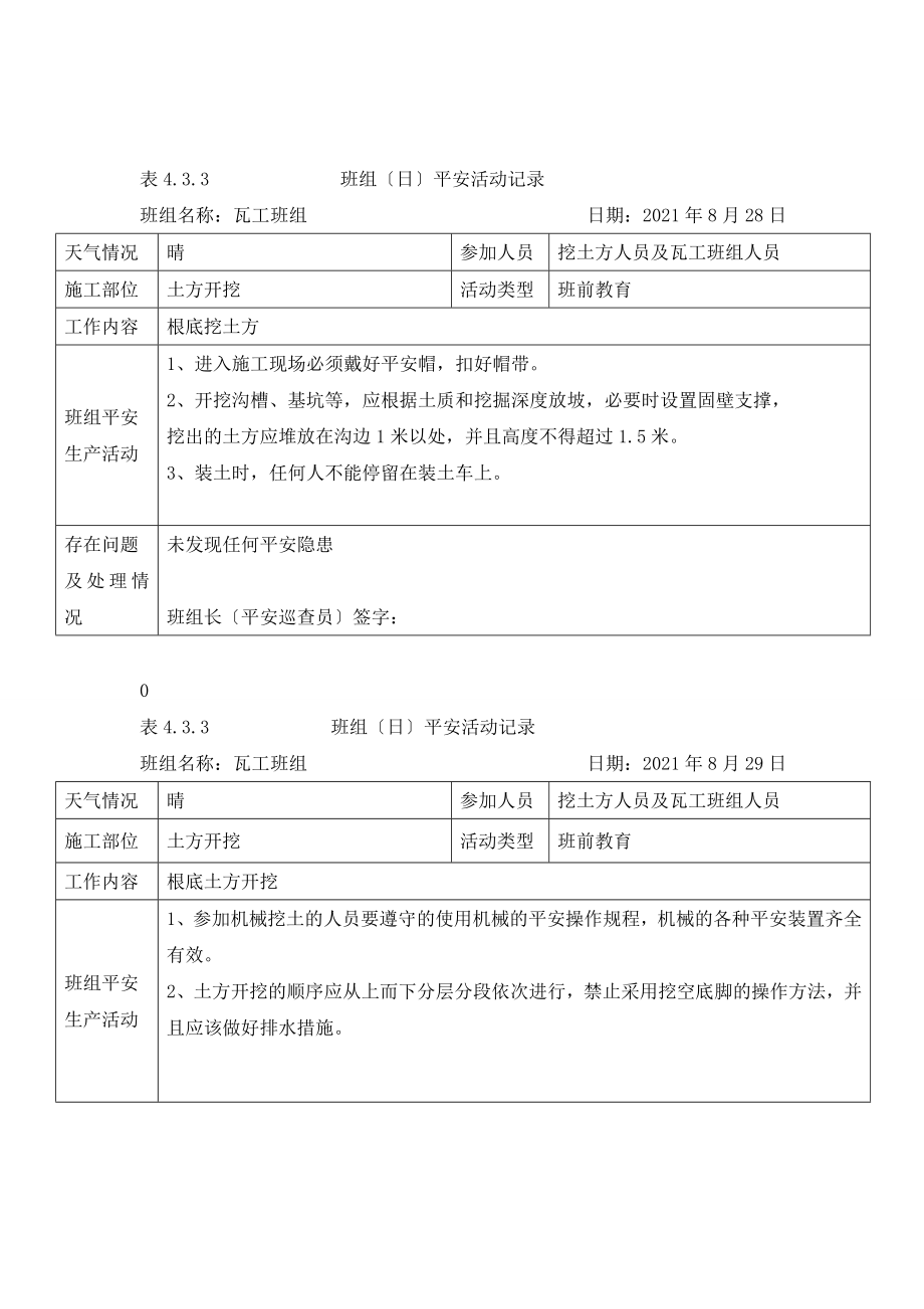 班组(日)安全活动j记录：4.3.3(DOC213页)_第1页