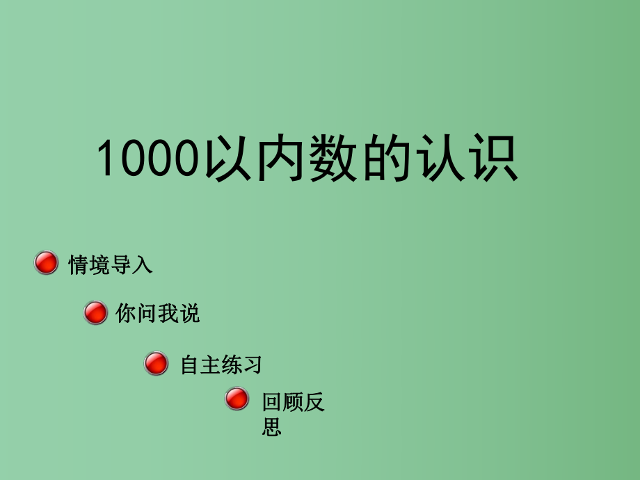 二年级数学下册 第二单元《游览北京—万以内数的认识》（1000以内数的认识）课件 青岛版六三制A_第1页