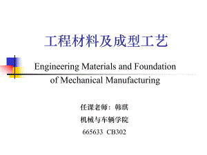 工程材料与机械制造基础第一章PPT优秀课件