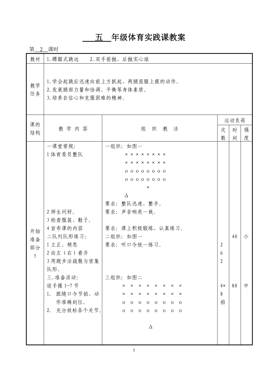 五年级体育课教案2_第1页