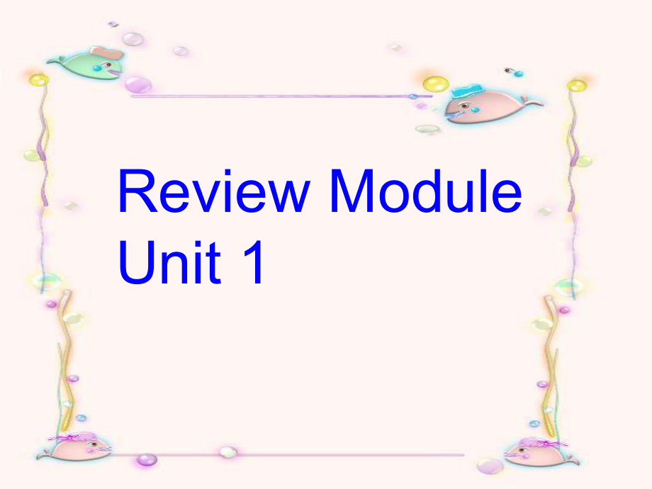 三年级英语下册 review module unit 1 will you go swimming课件 外研版_第1页
