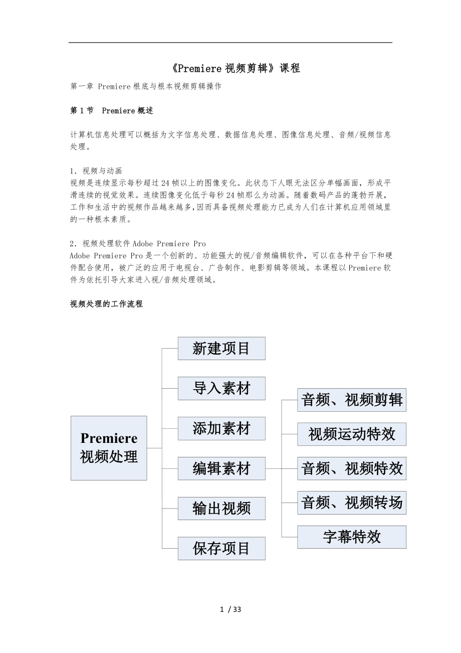 《影視后期制作》培訓(xùn)-課程資料全_第1頁