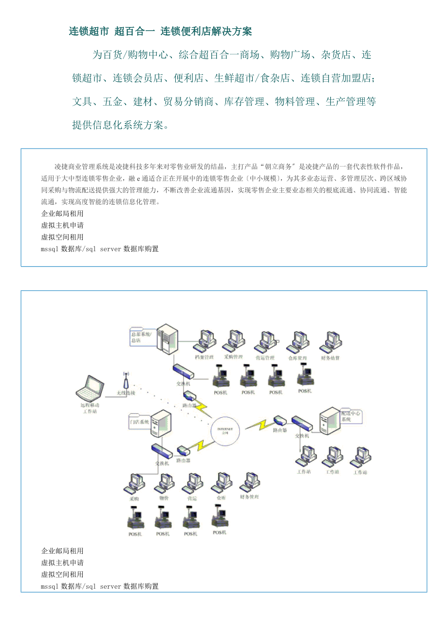 連鎖超市 超百合一 連鎖便利店解決方案_第1頁(yè)