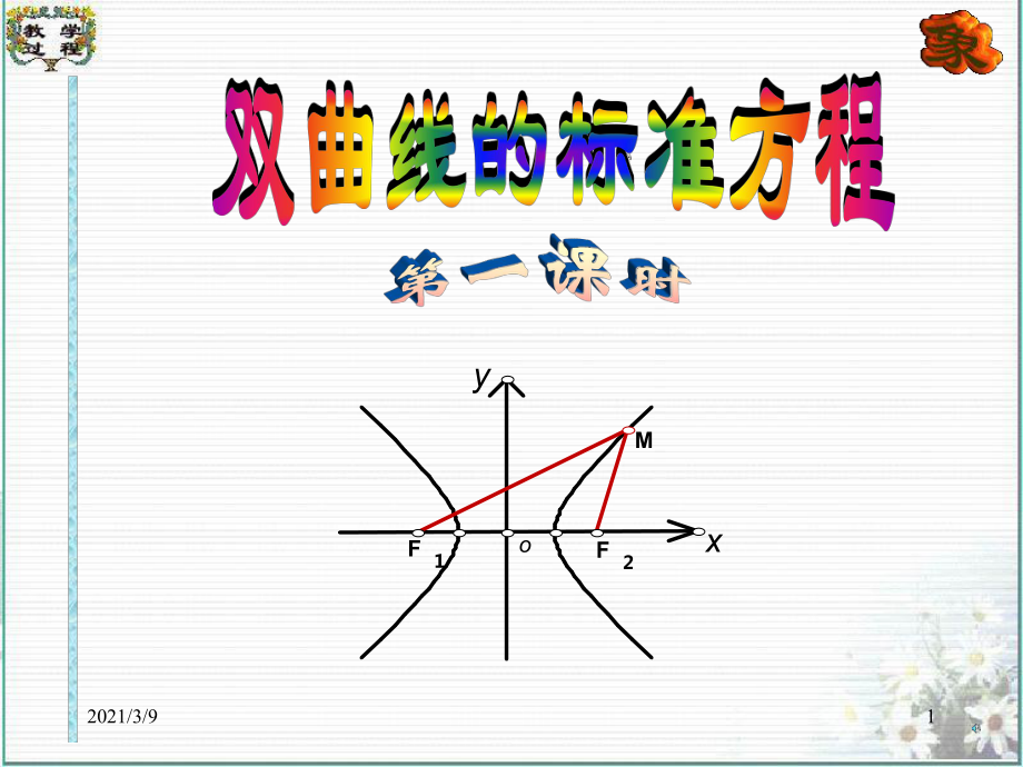 双曲线的标准方程PPT课件_第1页