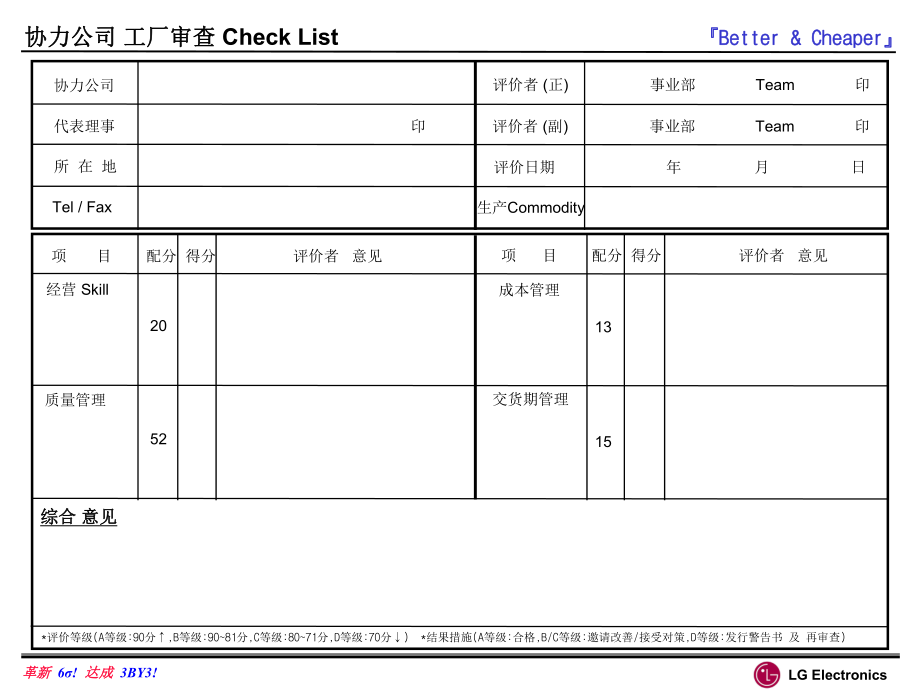 LG公司质量系统审核清单_第1页