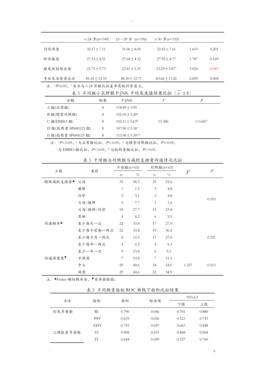 三线表 毕业论文图片