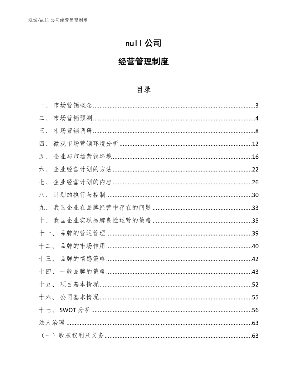 null公司经营管理制度_参考_第1页