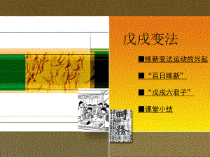 中国历史川教版八年级上戊戌变法课件