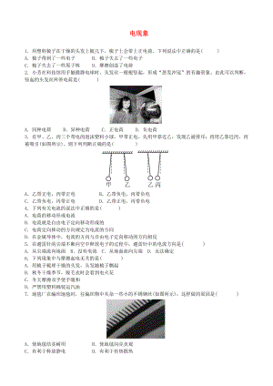 2018年中考物理 電現(xiàn)象復(fù)習(xí)專項訓(xùn)練