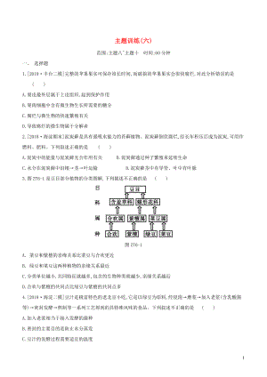 （北京專版）2020年中考生物復(fù)習(xí) 主題訓(xùn)練（六）