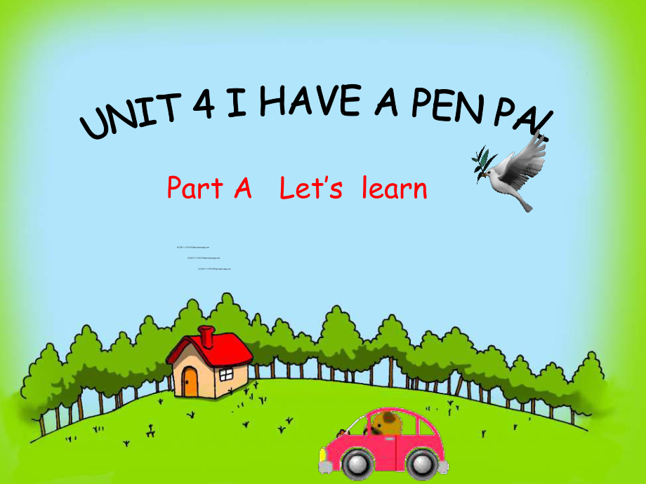 六年级英语上册 Unit 4 I have a pen pal第一课时课件 人教PEP_第1页