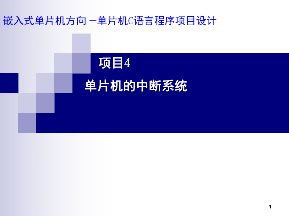 51单片机的中断系统文档资料_第1页