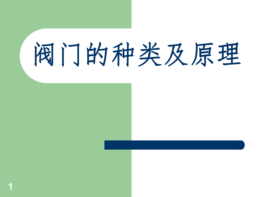 阀门分类图解介绍及原理说明课堂PPT_第1页