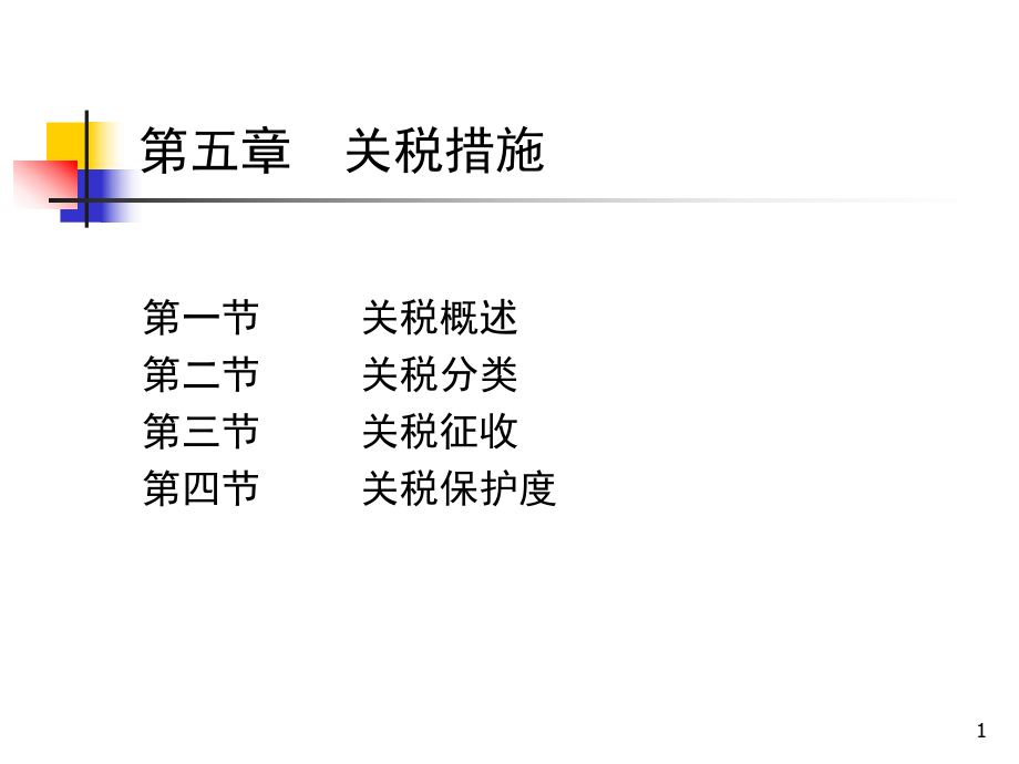 关税措施概述(ppt 57页)_第1页