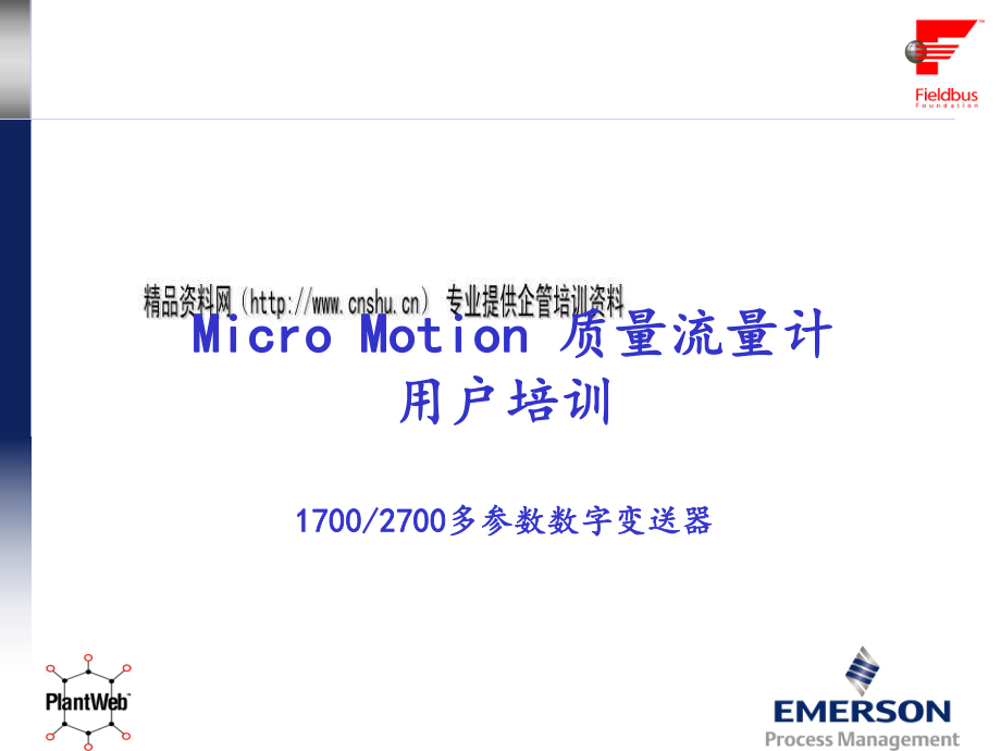 MicroMotion质量流量计设备培训资料_第1页