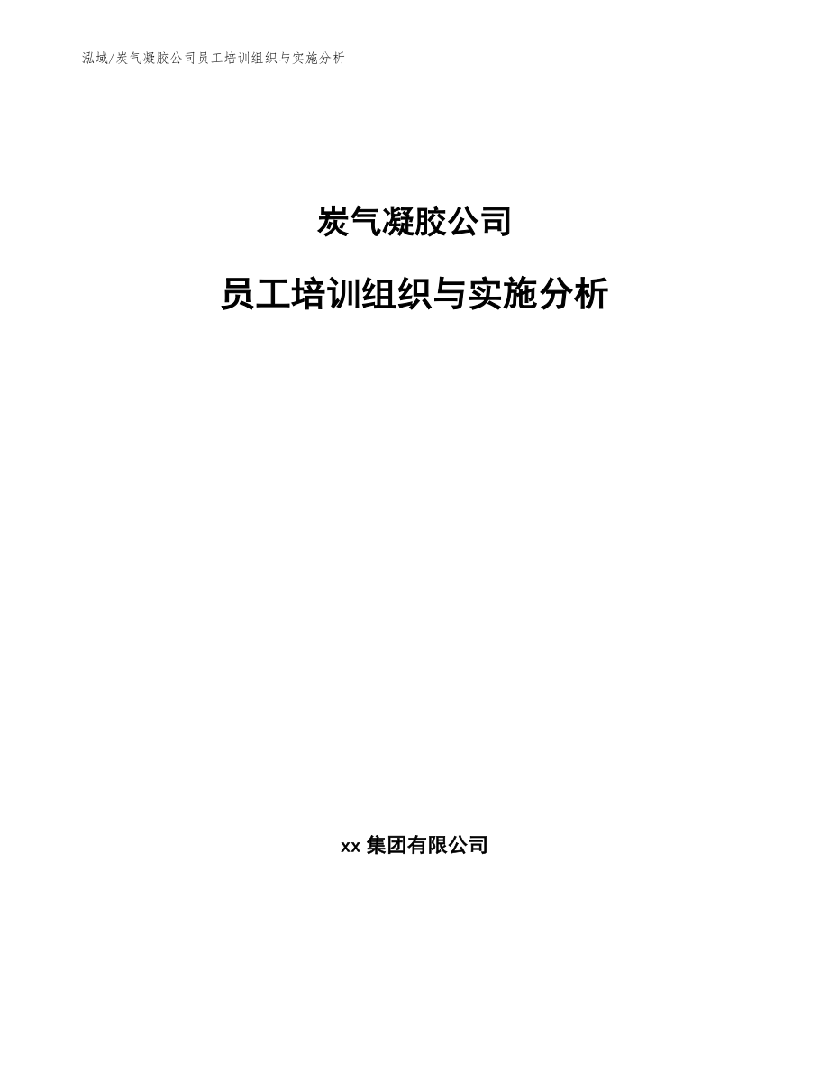 炭气凝胶公司员工培训组织与实施分析【参考】_第1页