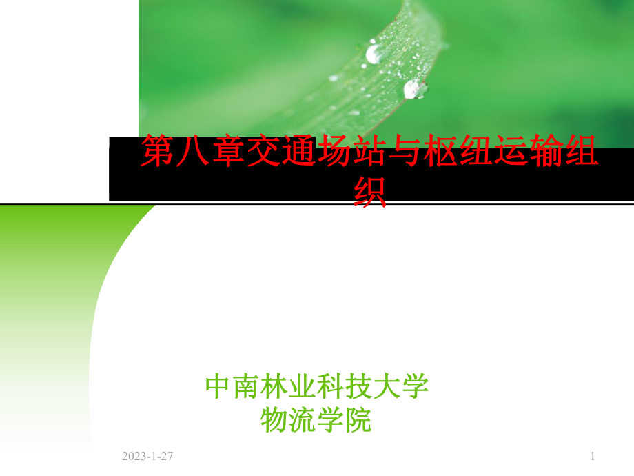 交通场站与枢纽运输组织培训课件_第1页