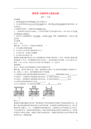 北京市中考物理 復(fù)習(xí)方法指導(dǎo) 第四章 壓強和浮力典例點撥