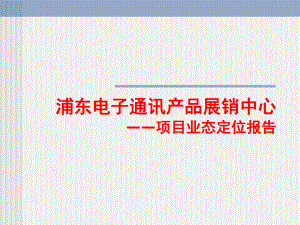 上海浦东电子商城商业项目商业业态定位报告-58PPT