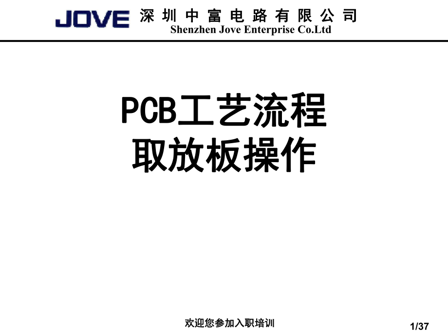 PCB工艺流程取放板操作教材_第1页