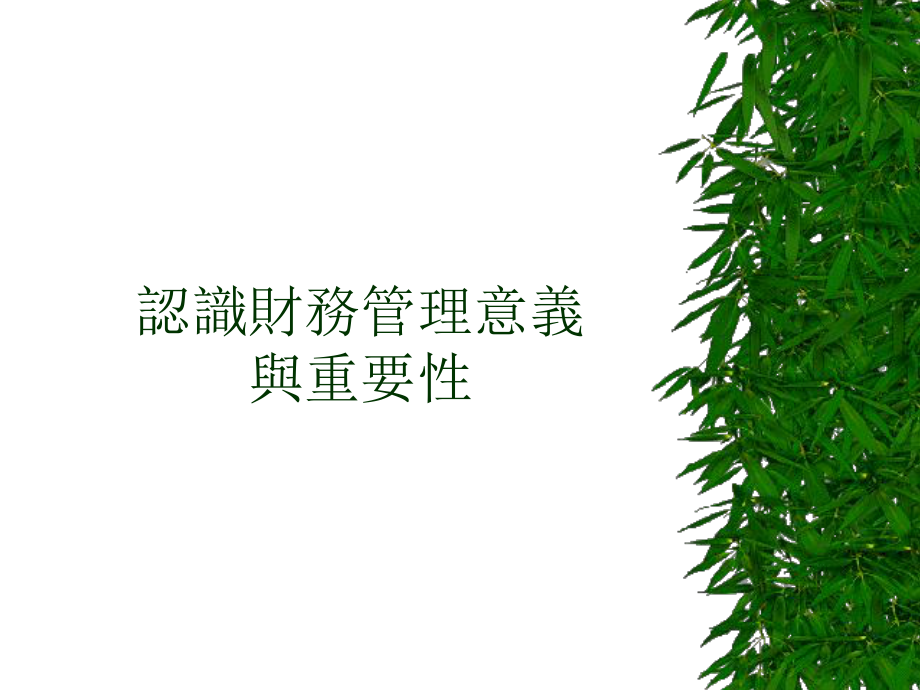 认识财务管理与重要性(1)_第1页