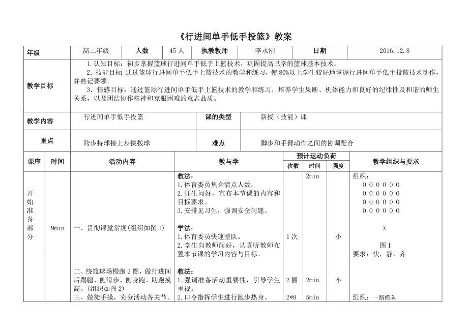 《行进间单手低手投篮》教案_第1页