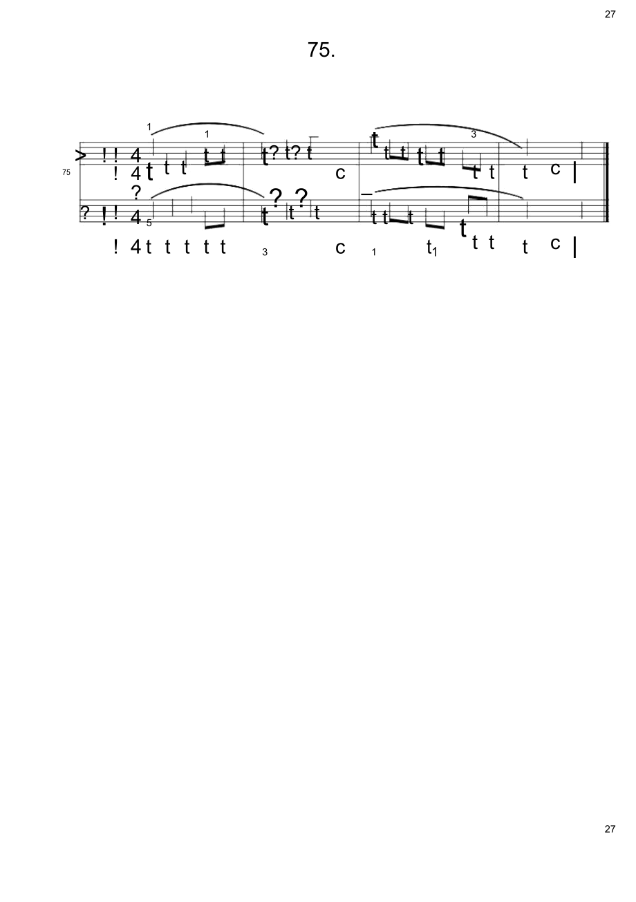 巴斯蒂安钢琴教程(4)第75首视奏部分原版正谱五线谱钢琴谱_第1页