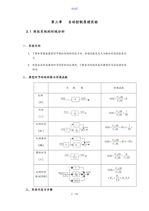 典型環(huán)節(jié)的模擬研究 實(shí)驗(yàn)報(bào)告材料