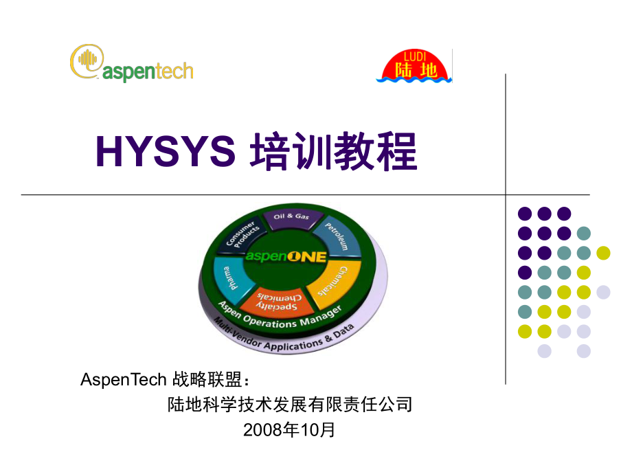 HYSYS培训教程1安装及简单使用_第1页