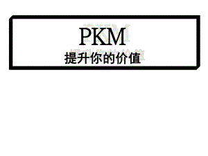 《KM个人知识管理》PPT课件