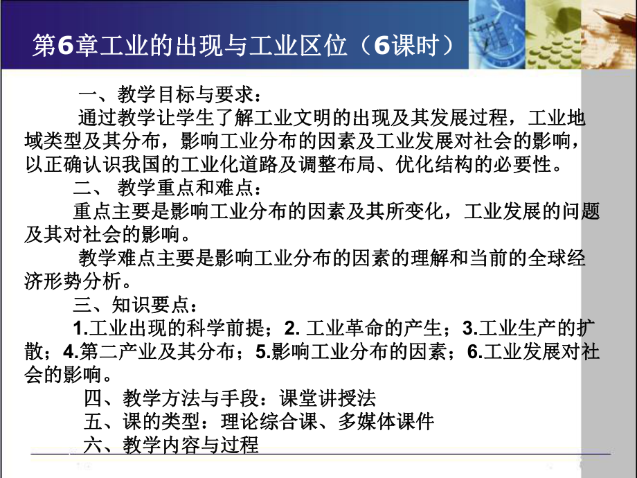 第6章工業的出現與工業區位-人文地理學課件_第1頁