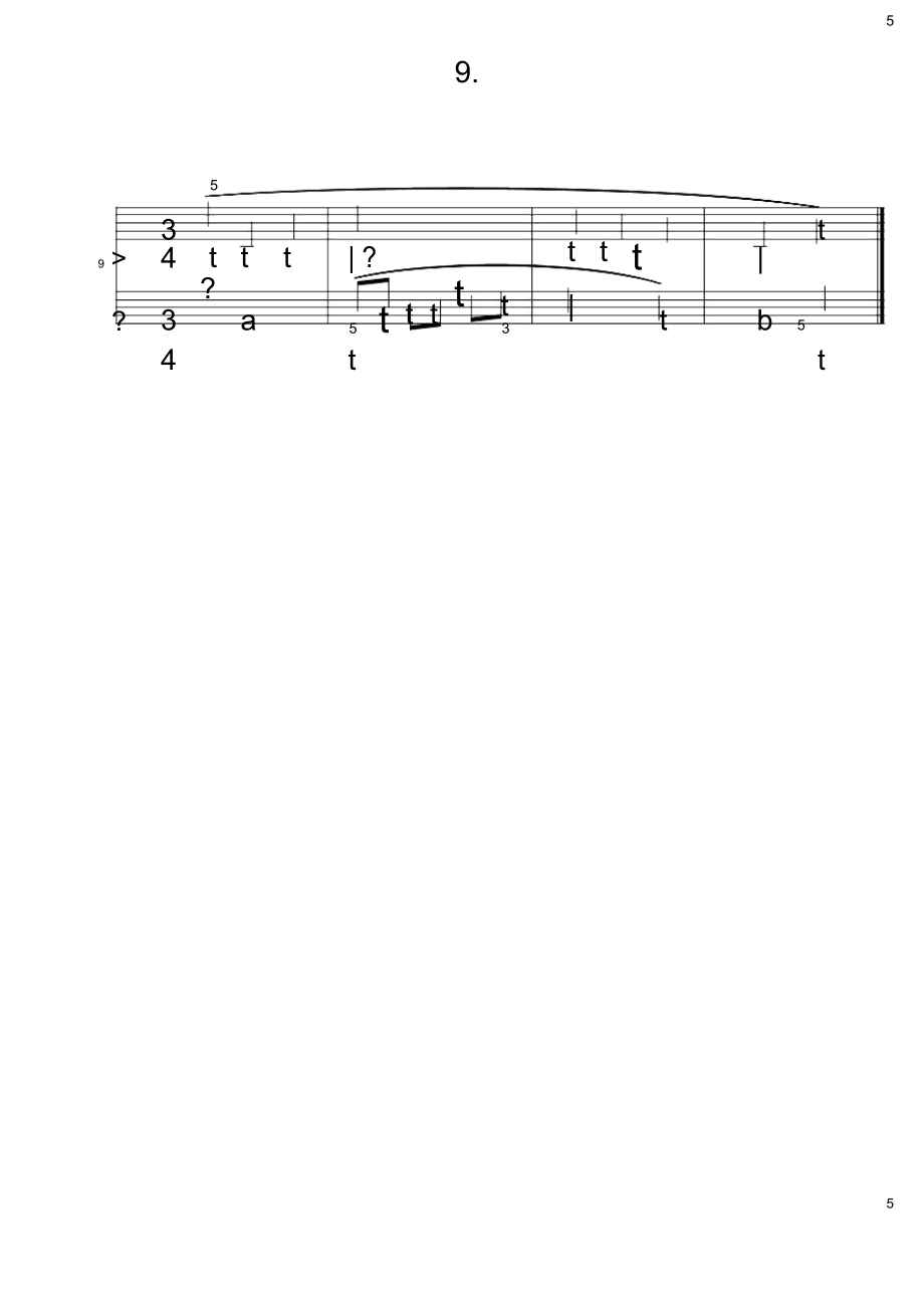 巴斯蒂安钢琴教程(4)第9首视奏部分原版正谱五线谱钢琴谱_第1页