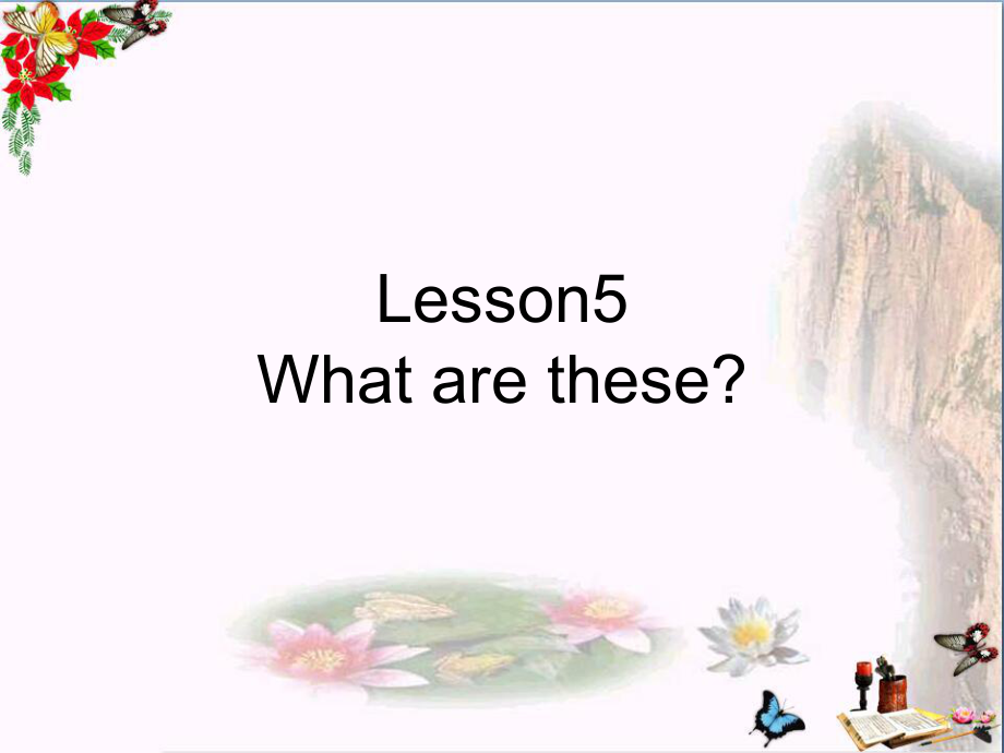 四年级英语下册Lesson5《Whatarethese》-科普版课件_第1页