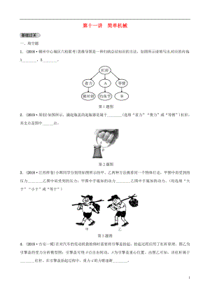 （江西專版）2019中考物理總復(fù)習(xí) 第3部分 練習(xí)題 第十一講 簡單機(jī)械