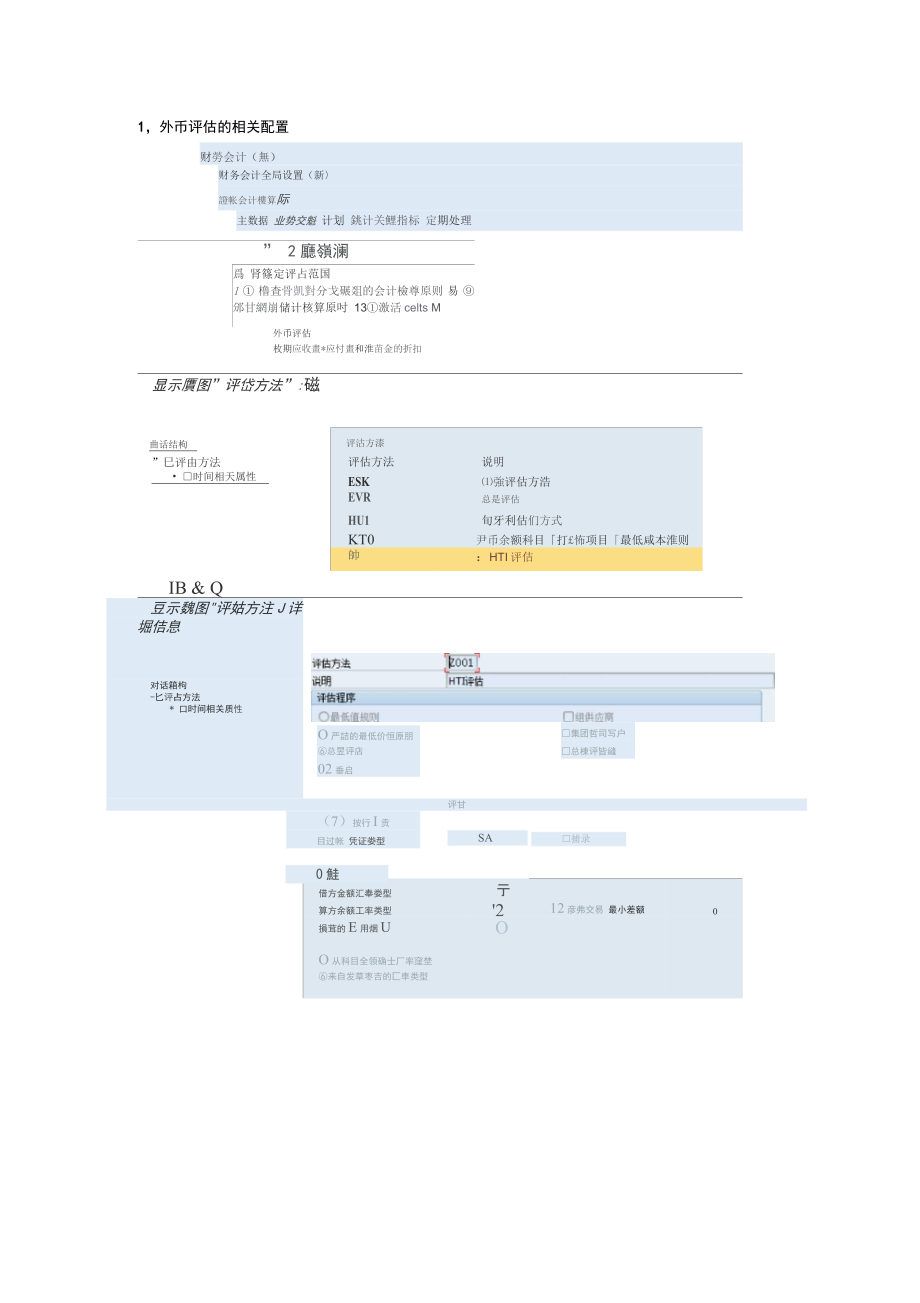 HTI配置记录外币评估的相关配置解析_第1页