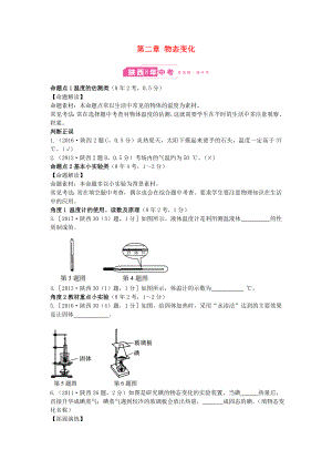 （陜西專用）2019版中考物理一練通 第一部分 中考考點(diǎn)透析 第二章 物態(tài)變化試題