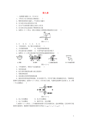 八年級物理下冊 第9章 溶液測試題 （新版）新人教版