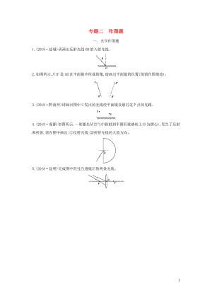 （山西專用）2019中考物理二輪復(fù)習(xí) 專題二 作圖題習(xí)題