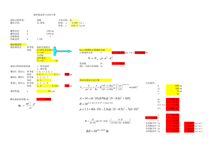 攪拌器功率計算與模板[共2頁]_第1頁