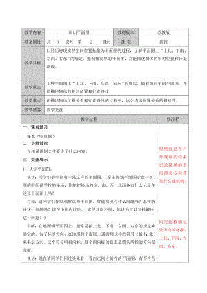 二年級(jí)下冊(cè)數(shù)學(xué)教案第三單元 (1) 蘇教版(2014秋)