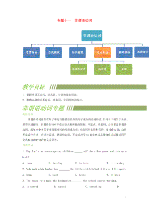 2019屆中考英語二輪復習 非謂語動詞練習