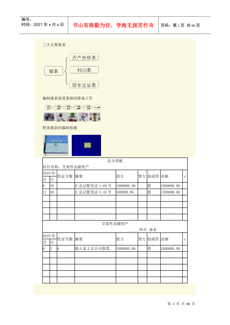 会计三大报表编制_第1页