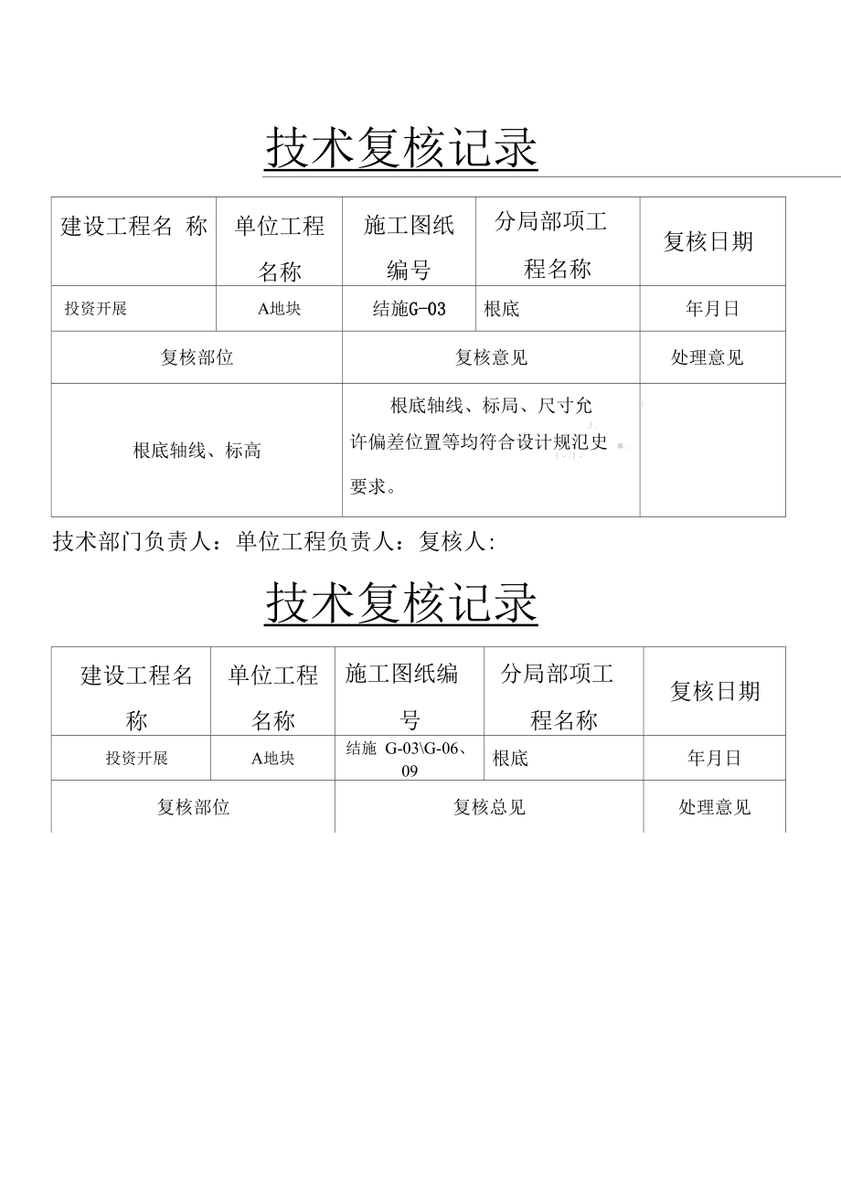 技能技术总结复核记录_第1页