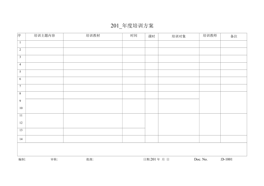 工厂表格大全_第1页